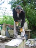 ...drilling stone by John Joekes, Sculpture