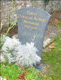 David Douglas Robert Norman Memorial by John Joekes, Sculpture, Welsh Slate with Gold Gilt Lettering