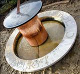 Memorial Sundial by John Joekes, Sculpture, Slate, Copper and Purbeck Cap