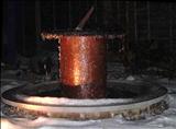 Sundial memorial - in ice by John Joekes, Sculpture, Slate, Copper and Purbeck Cap