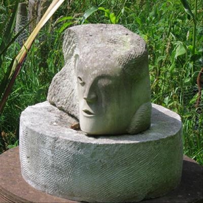 Head I by John Joekes - Sculpture  Lepine Limestone