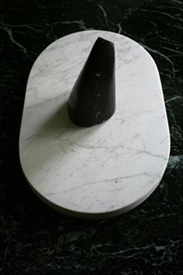 Fin by John Joekes - Sculpture  Carrara Marble and Serpentine