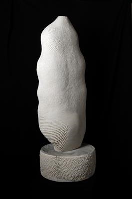 Fragment IV (back view) by John Joekes - Sculpture  Portland Stone